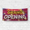 thumbnail image 4 of Grand Opening Banner 13 oz Heavy Duty Vinyl Grand Opening Sign for Special Business, Events, Ceremonies & Inaugurations - Outdoor & Indoor - Single-Sided with Metal Grommets (4x6 ft), 4 of 6