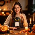 thumbnail image 5 of Halloween Decor Wooden Picture Frame Halloween Party Favors Classic Seasonal Pattern Photo Frame Desktop Decorative Frame For Indoor Household Tabletop, 5 of 7