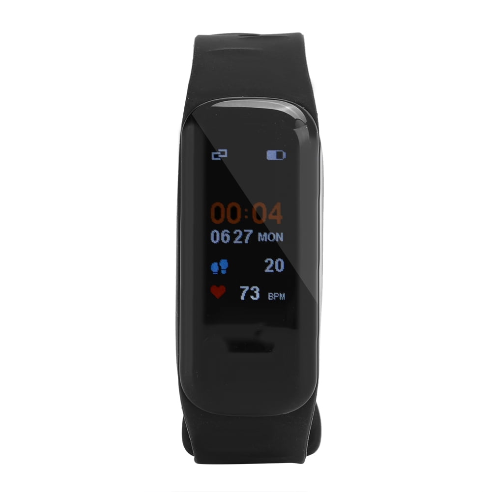 Fitness Smart Bracelet Sports Blood Pressure Heart Rate Tracking Monitor Healthy Care Black