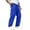 Royal Blue, variant on GrmtClth Men Wide Leg Multi Pocket Cargo Pants, Male Daily Casual Loungewear, Elastic Waist Drawstring Loose Trousers, Skin-Friendly Commute Bottoms Navy S
