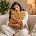 thumbnail image 4 of PryvnHome Chenille Throw Pillow Covers, Soft Slub Textured Decorative Cushion Case for Couch Bed Sofa Living Room, 45x45cm, 4 of 9