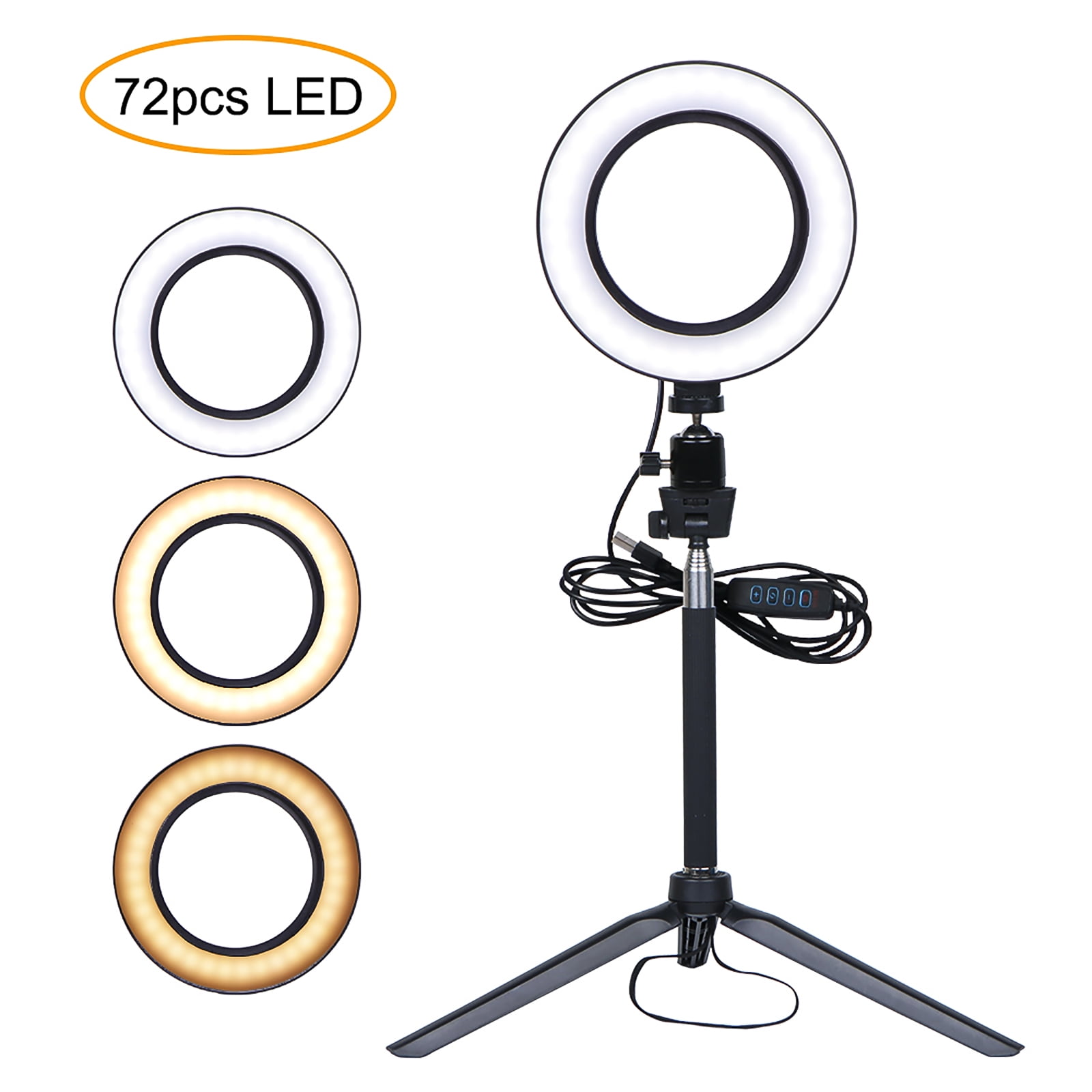 LED Selfie Ring Light Dimmable LED Ring Lamp Photo Video Camera Phone Light  ring light Fill Light With Telescopic Bracket - Walmart.com