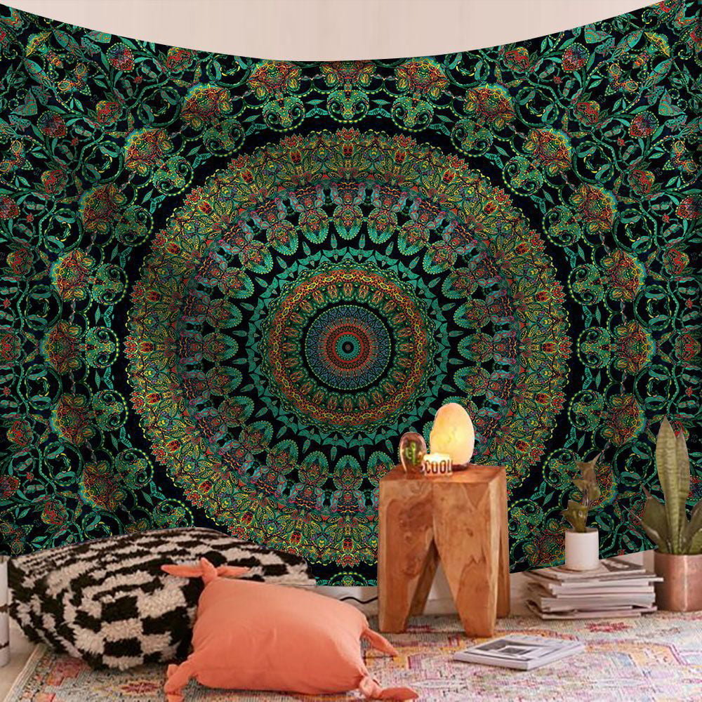 Art Mandala Pattern Tapestry Wall Hanging Polyester Blanket Tapestries Home Deco 