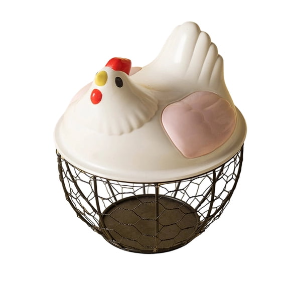 Leeye Metal Egg Storage Basket, Countertop Egg Holder for Kitchen Refrigerator, Drop Design Organizer for Fresh Eggs, Pink, One Size, 0.84 lb