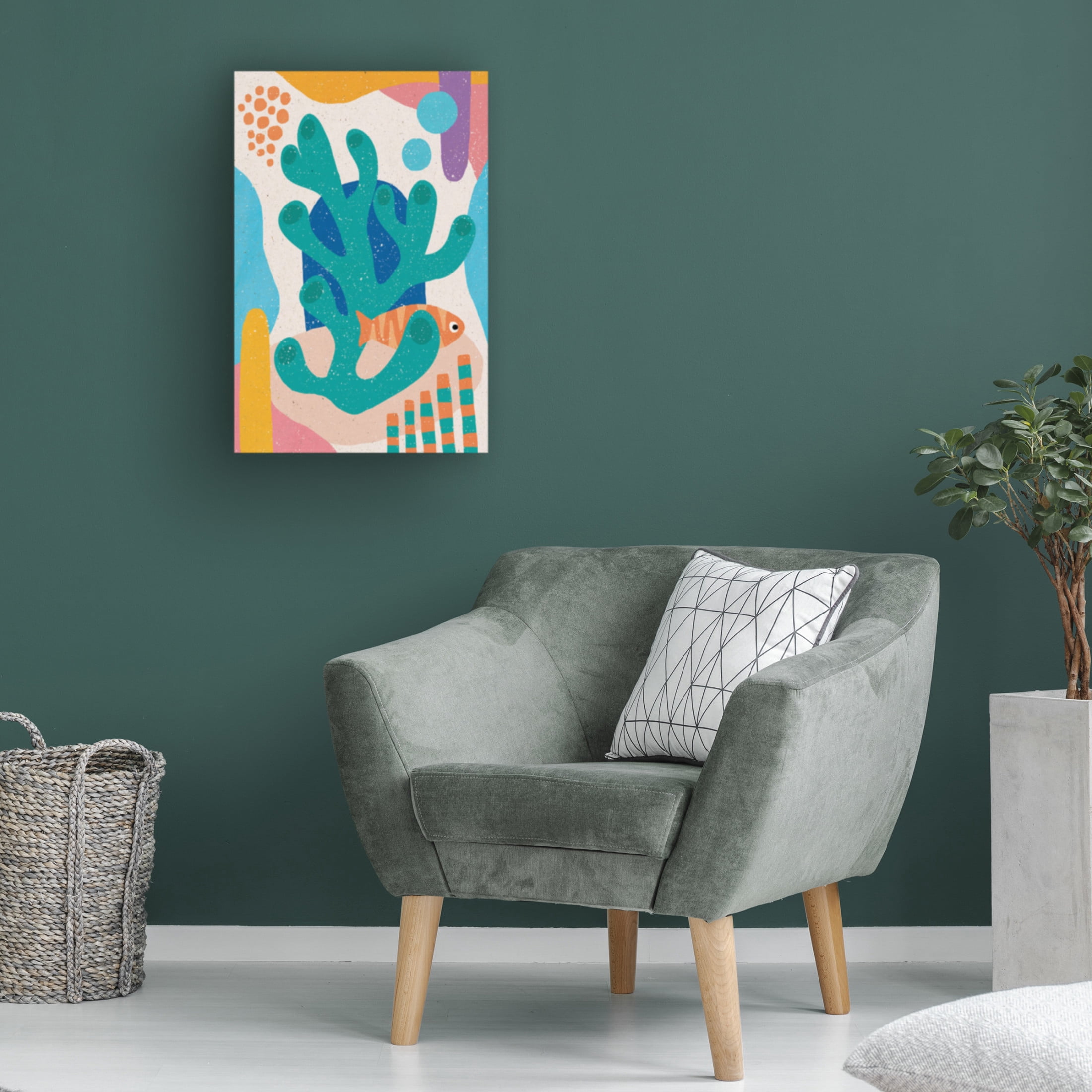 Trademark Fine Art Aylin Demir Underwater Scene Canvas Wall Art