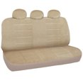thumbnail image 3 of BDK Regal Dotted Cloth Car Seat Covers, 9pc, Front and Rear Full Set, Low Back, 3 of 7