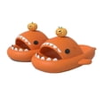 thumbnail image 1 of High-quality Sharkicks Basic - Tiger Figurine Shark Slides Yellow Shark Slides Slippers Super Soft Comfy Anti-slip, 1 of 4