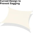 thumbnail image 5 of SUNNY GUARD Sun Shade Sail 6.5/8/10/12/13FT Rectangle UV Block Sunshade Canopy for Outdoor, 6.5'x10' Cream, 5 of 7