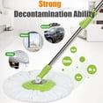 thumbnail image 5 of Self Cleaning Mop & Bucket Set Mop Bucket System 360° Flexible Head Mop Wet & Dry Floor with 2 Spin Heads with Draining Function Bedroom Bathrooms Kitchens, 5 of 8