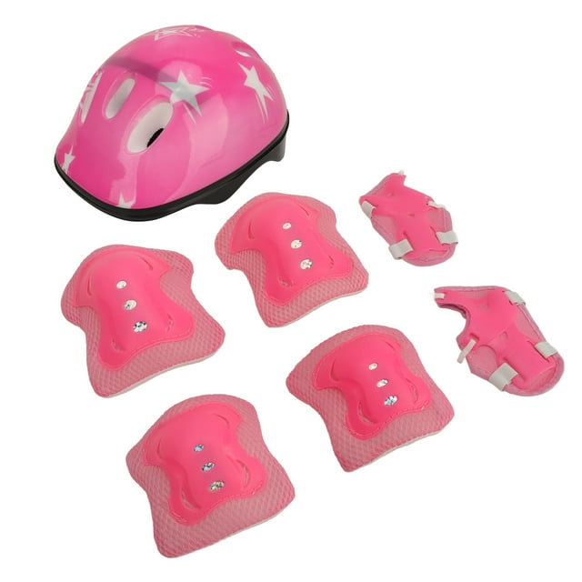 JUEGO DE EQUIPOS DE PROTECCIÓN DE DEPORTES Para Niños, Equipo de Protectión de Casco para Bicicletas para Niños forra Suave para Deportes al Aire Libre para Niños