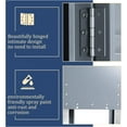 thumbnail image 3 of SOLAURA Metal Storage Lockers with 3 Doors Large Steel Cabinet for Gym, Garage, Office - Gray, 3 of 7