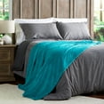 thumbnail image 5 of Somerset Home 70x60-Inch Microfiber Polyester Velvet Throw for Adult (Lagoon Green), 5 of 8