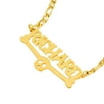 thumbnail image 2 of Custom Letter Pendant Name Necklace Personalised Jewelry Gift for Men,Gold, 2 of 4