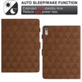 thumbnail image 4 of Case for Lenovo Tab M9 9.0" 2023, PU Leather Kickstand Shockproof Flip Case with Card Slots Pencil Slot Auto Sleep/Wake Folio Flip Case for Lenovo Tab M9 9.0" 2023, Brown, 4 of 5