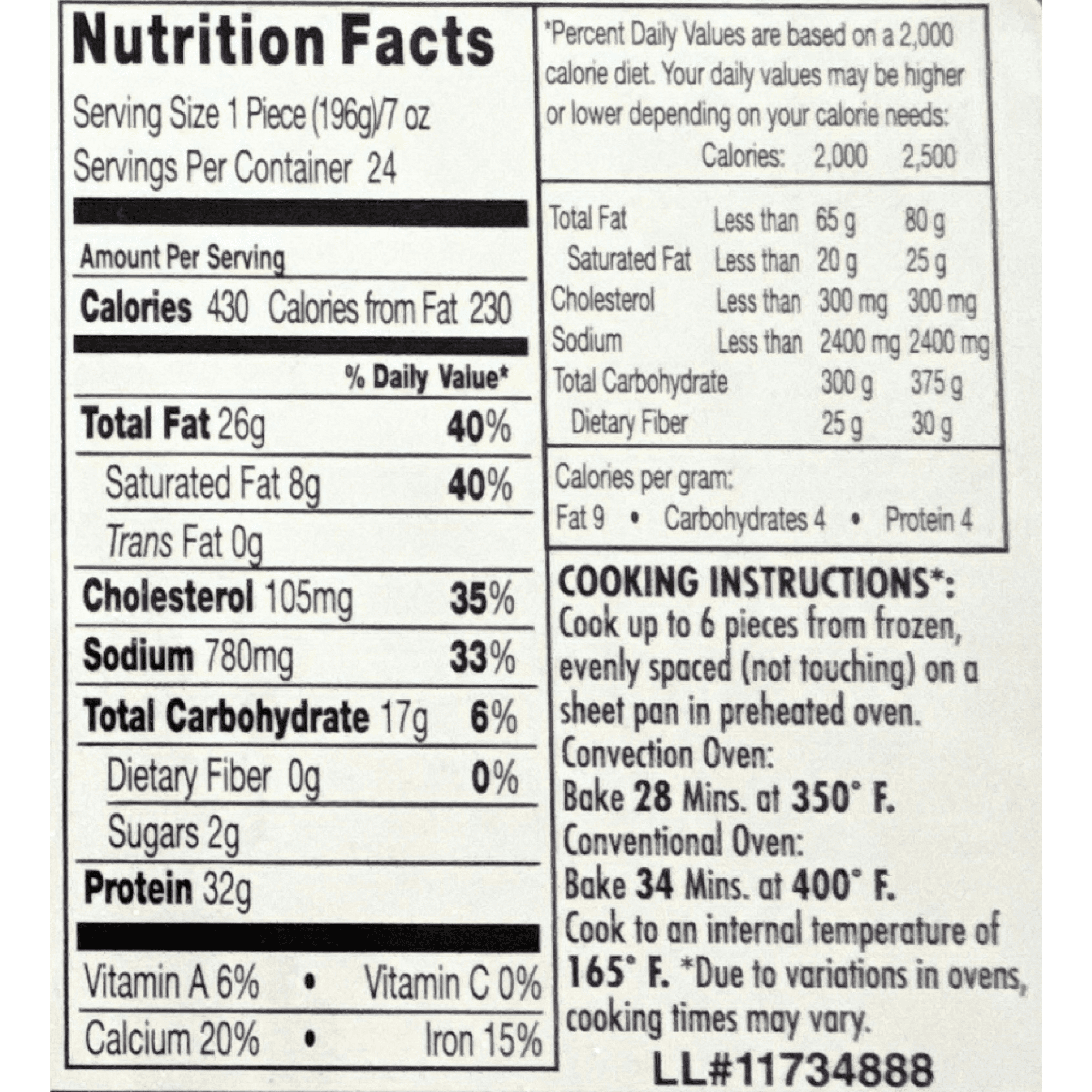 Today Gourmet - Uncooked Homestyle Breaded Cordon Bleu Boneless Chicken Breasts - 12-7oz Pcs. (5.25 lbs.)