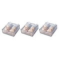thumbnail image 3 of Caja de malla de almacenamiento de sujetador de tela Oxford Yuarrent organizador de cajón de ropa gran capacidad Gris, 3 of 6