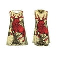 thumbnail image 7 of KLL Mythical Red Stag Illustration Pattern Womens Summer Dresses 2025,Loose Round Neck Sleeveless Sundresses Tank Dresses with Pockets, 7 of 7