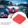 thumbnail image 4 of Game Card Holder, 12 in 1 Lightweight PC Shell Silicon Slots Large Capacity Protective Game Card Case  for SDHC Red, 4 of 7