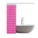 thumbnail image 2 of ABPHQTO Hot Pink White Quatrefoil Classic PatternCortina de ducha Decoración de baño 160x180 cm, 2 of 2