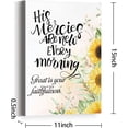 thumbnail image 2 of Christian Bible Verse Wall Art Canvas,His Mercies Are New Every Morning Quote Motivational Canvas Prints Framed Wall Art for Nursery Room Office Room Wall Décor, 2 of 5