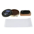thumbnail image 2 of Milaget Brosse à Chaussures en Cuir 3 Pcs Tissu Poli Brillant Brun, 2 of 8