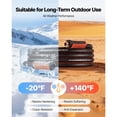 thumbnail image 6 of Garden Hose 25ft 5/8 Inch Heavy Duty 4-Layer Rubber 600 PSI Burst for Gardening Cleaning, 6 of 12