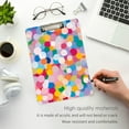 thumbnail image 3 of FORMRS Acrylic Clipboard with Low Profile Clip Standard A4 Letter Size, 12.5" x 9", Purple Colorful Circles, 3 of 8