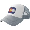thumbnail image 1 of Retro Colorado State Flag Mesh Back Trucker Cap Baseball Cap, 1 of 8