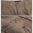 thumbnail image 3 of Men's Cotton Blend Stretch Work Trousers Multi Pocket Cargo Pants (Vintage, 38 x 30), 3 of 4
