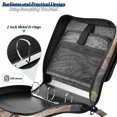 thumbnail image 5 of Haosy 3 Ring Zipper Binder with Shoulder Strap Waterproof Trapper Keeper 2 Inch D-Ring 500 Sheets Capacity, Dog Cat in Flowerbed, 5 of 8