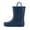 Navy, variant on Kushyshoo Kids Rubber Rain Boots Yellow Matte Boots with Handles 1M