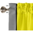 thumbnail image 5 of Yellow Grey Geometric Kitchen Curtains Set Valance Tier Curtains Set, Modern White Abstract Art Aesthetics Farmhouse 3 Piece Set Rod Pocket Kitchen Window Short/Half/Small Curtain 27.5x36*2 Panels, 5 of 5