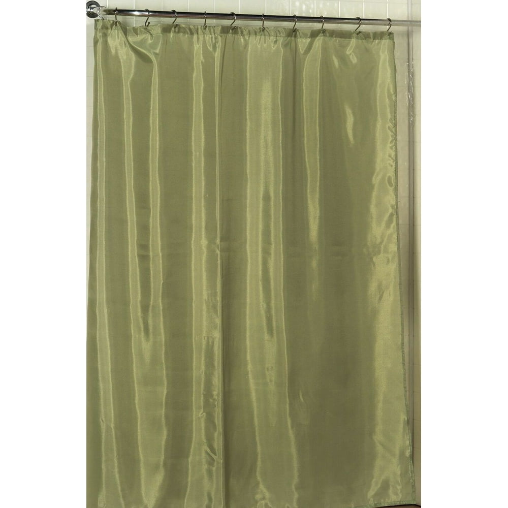 Royal Bath 100 Polyester Fabric Shower Curtain Liner With Weighted Bottom Hem In Sage, Size
