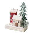 thumbnail image 3 of Casita navideña en un pequeño pueblo nevado, decoración de escritorio, ideal para regalar. Estilo C, 3 of 9