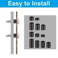 thumbnail image 4 of Uxcell M3 Nylon Spacer, 100Pcs Round Standoff Spacers Non-Threaded, Black, 4 of 6