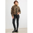 thumbnail image 2 of Leopard Teddy Zip-up Two Pocket Jacket, 2 of 5