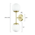 Light Society Zeno Globe 2Light Wall Sconce