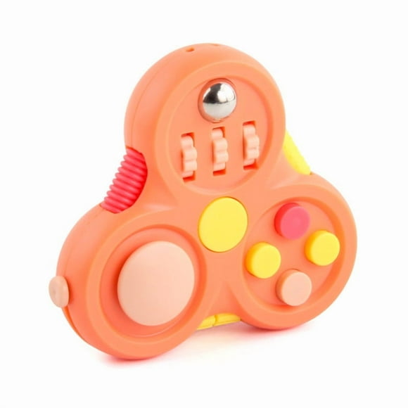 Funtogether Toys 12-in-1 Fidget Pad Controller, Sensory Toy with Integrated Fidget Spinner, Stress Relief Gadget for Anxiety and Focus