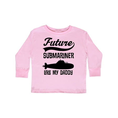 

Inktastic Future Submariner Like Daddy Gift Toddler Boy or Toddler Girl Long Sleeve T-Shirt