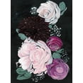 thumbnail image 2 of Jennifer Paxton Parker 4x14 White Modern Wood Framed Wall Art Titled - Dark and Dreamy Floral I, 2 of 5
