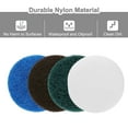thumbnail image 3 of Uxcell 16 Pcs 2.6 Inch Nylon Hoop Scrubbing Pad 120/240 Granos Almohadillas de fregado de bucle y gancho, Verde/Marrón/Azul/Blanco, 3 of 5