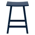 thumbnail image 3 of GARDEN 24" Inches Adirondack Plastic Outdoor Bar Stools for Patio, Navy Blue, 3 of 6
