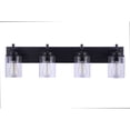 thumbnail image 4 of Reeves 4 - Light Flat Black Black Incandescent Glass And Steel Wall Sconce, 4 of 7