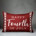 thumbnail image 2 of Creative Products Happy Fourth of July 14x20 Indoor / Outdoor Pillow, 2 of 2