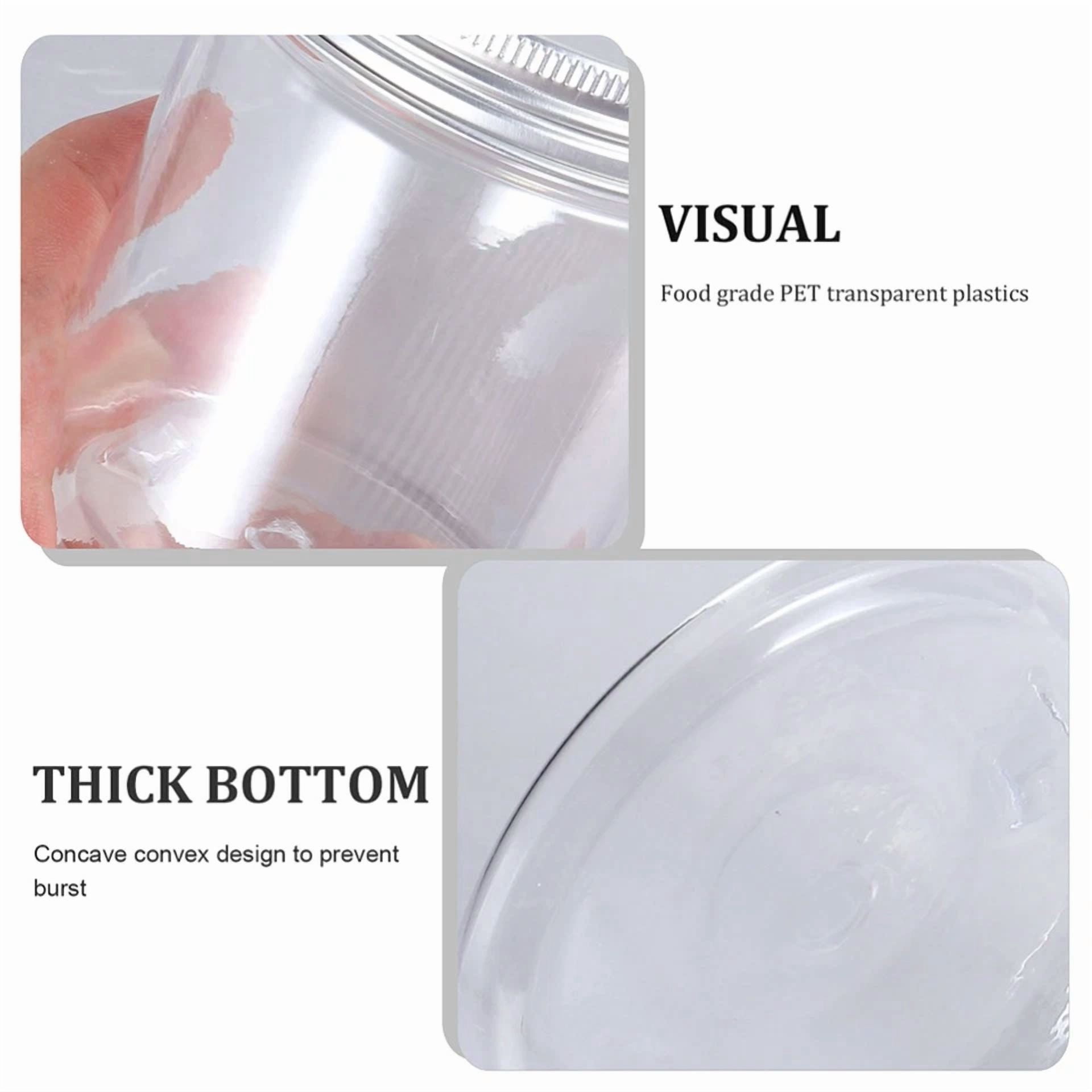 6 Pcs Jars Mini Plastic Bottle Baby With Lids Bulk Small Food Storage