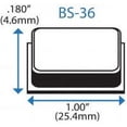 thumbnail image 2 of Self-Stick Square Rubber Bumper Pads 1.00" x .180" - 55 pack - BS36 Black, 2 of 4