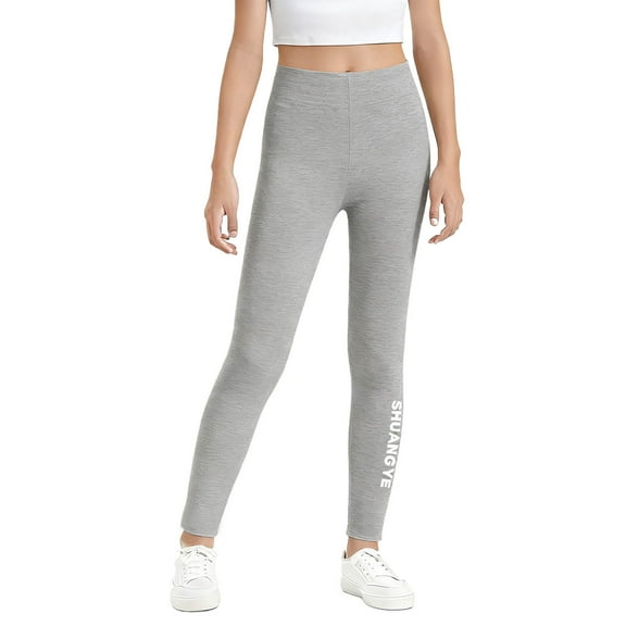 OGLCCG Girls Fleece Lined Leggings High Waist Winter Thermal Warm Slim Fit Tights Cold Weather Running Athletic Yoga Pants for Kids 2-13 Years