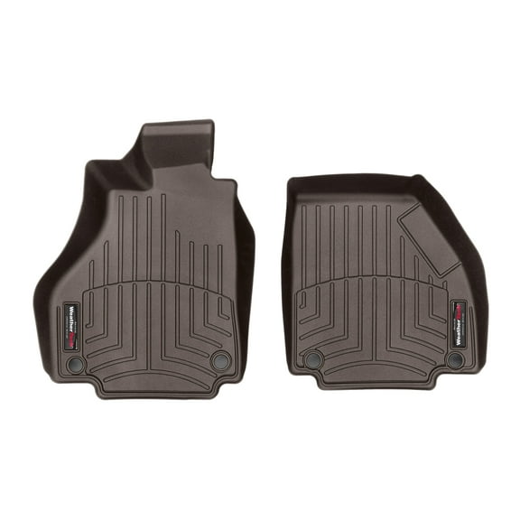 WeatherTech Custom Fit FloorLiners compatible with Ferrari 488 GTB, 488 Spider - 1st Row (Driver & Passenger), Cocoa