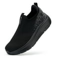 thumbnail image 1 of FitVille-zapatos antideslizantes para caminar para mujer, suela gruesa, ligeros, transpirables para pies hinchados, pies planos, arco de ajuste, tacón, 1 of 5