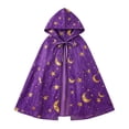 thumbnail image 4 of HOWPAY Halloween Capes For Adults Print Tie Front Hooded Cape Shawl Party Cloak Stage Cosplay Outfit For Holiday Masquerade Event Halloween Costumes One Size, 4 of 7